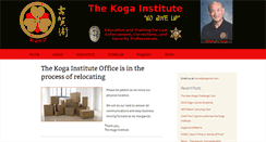 Desktop Screenshot of kogainstitute.com